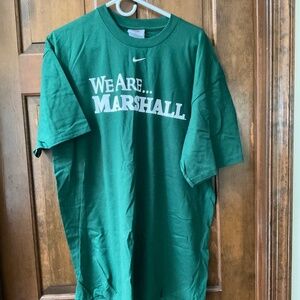 “We Are Marshall” unisex t-shirt, green, large, NEW with tags